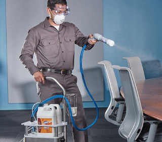 personnel using electrostatic technology