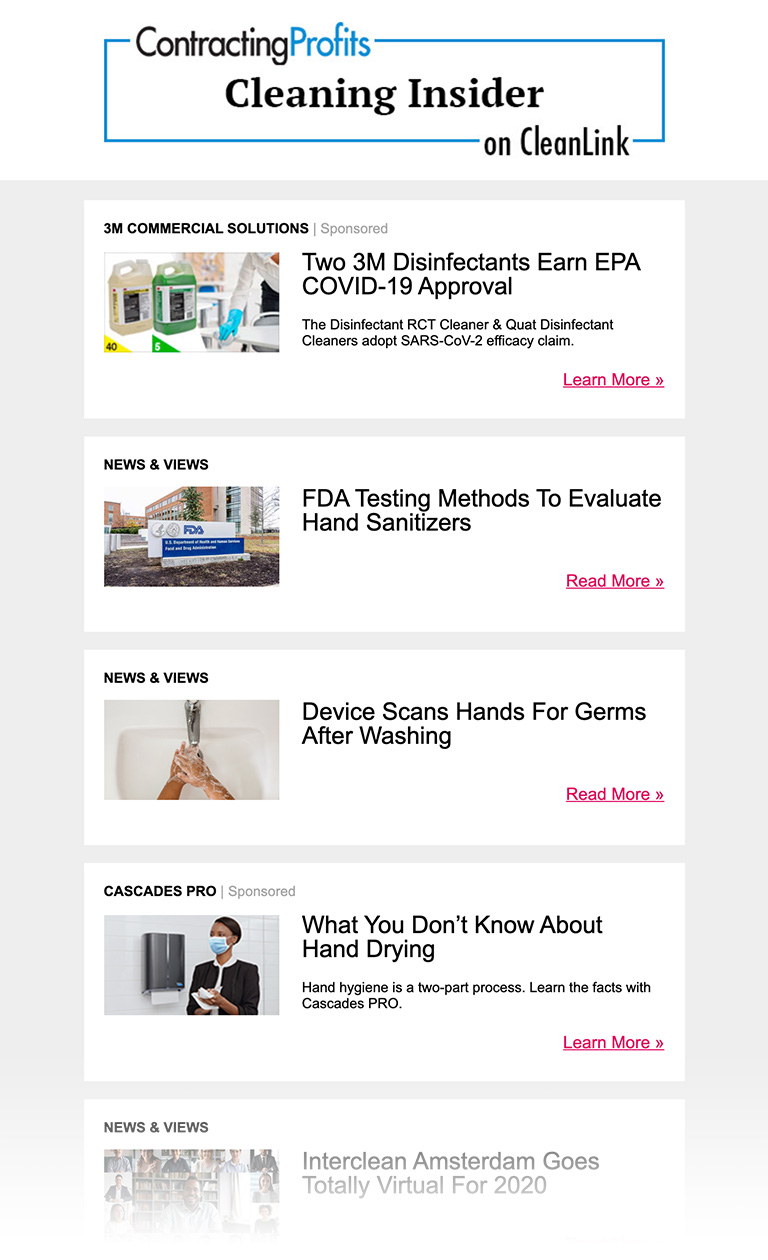 CleanLink Email Newsletters Email Marketing to the Professional