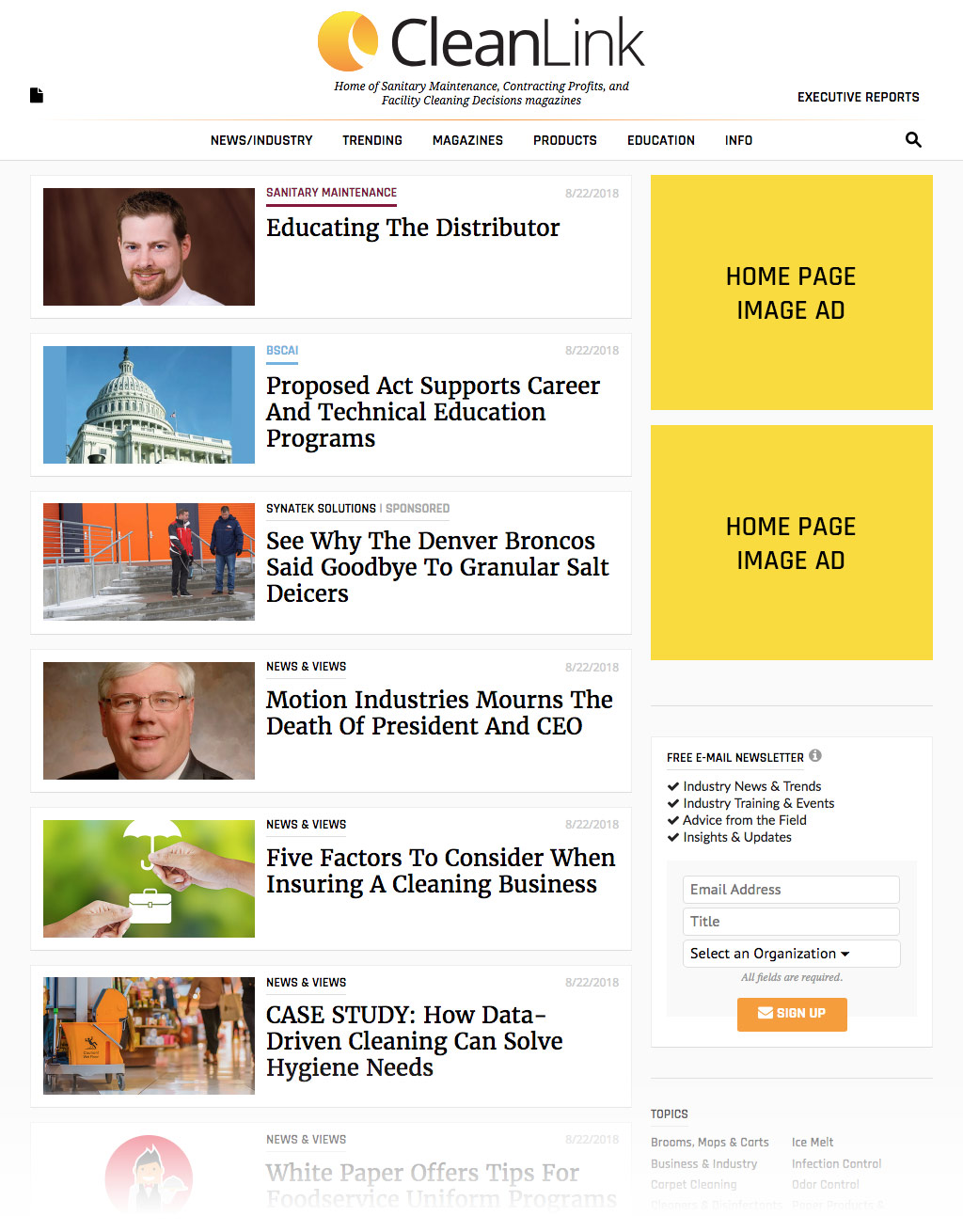 Home Page Image Ad